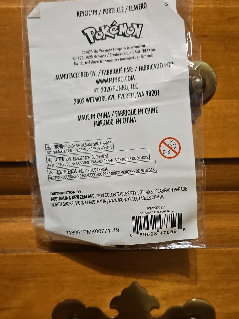 Pokémon Kids Keychain - White Packaging